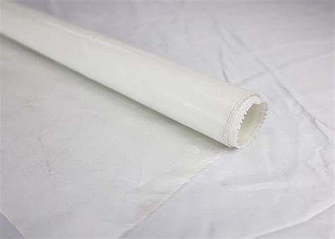 Non Flammable Coated Fiberglass Fabric White Black Grey With 0 4mm