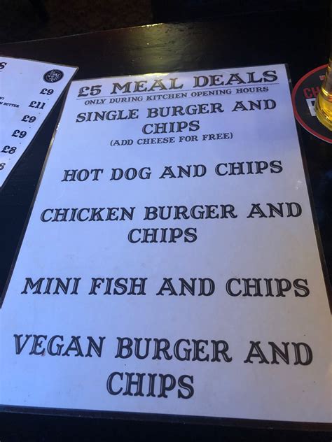Ye Olde Salutation Inn – Lunch 5 pound meal deals – The Nottingham Food