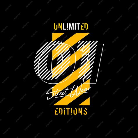 Premium Vector Unlimited Editions T Shirt Design Graphic Vector