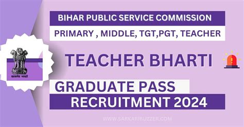 Bpsc School Teacher Recruitment Bihar Tre Apply Online Form