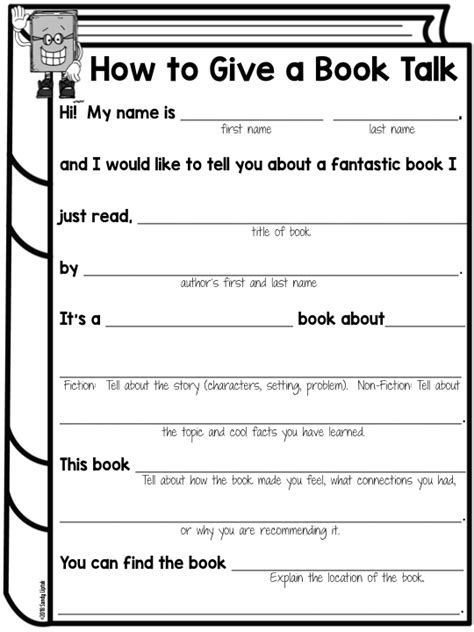 Book Talk Template