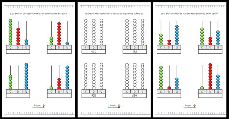 Ubicar Cantidades En El Abaco Ficha Interactiva Y Descargable Puedes