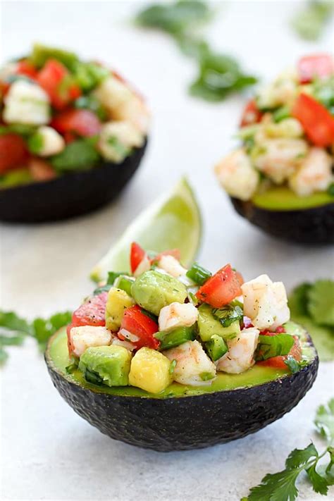 Easy Avocado Shrimp Ceviche Recipe - Yummy Healthy Easy