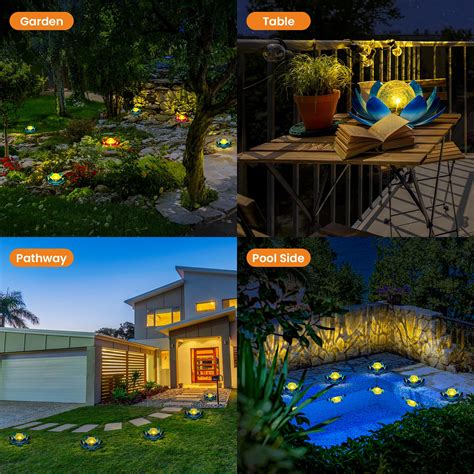 Snapklik GIGALUMI Solar Light Outdoor Garden Decor Lotus Flower