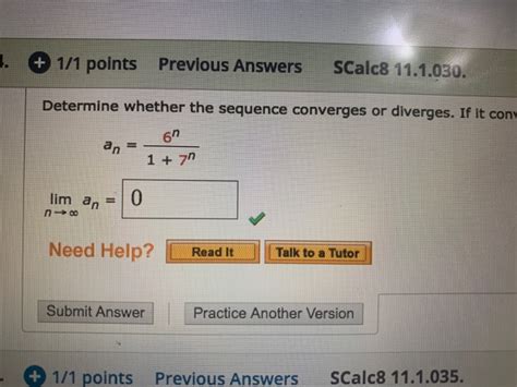 Solved 1 1 1 Points Previous Answers Scalc8 11 1 030 Chegg