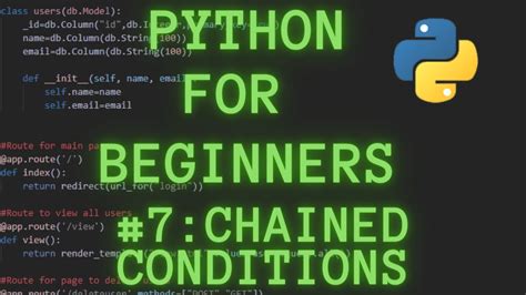 Python Programming For Beginners Tutorial Chained Conditionals