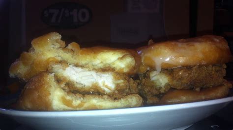 Kfc Glazed Donut Chicken Sandwich Youtube