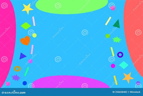 Colorful and Happy Background Stock Illustration - Illustration of ...