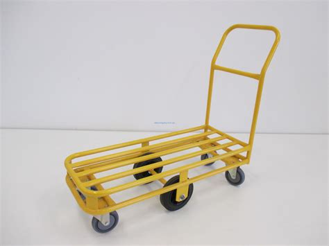 Single Deck Industrial Tubular Trolley Small Trolleys Platform