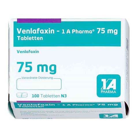 Venlafaxin 1A Pharma 75mg 100 stk günstig bei apo