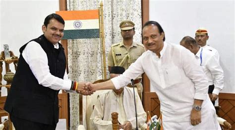 Devendra Fadnavis Takes Oath As Maharashtra Cm Ncps Ajit Pawar As His Deputy India News