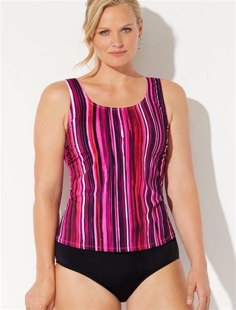 Plus Size Powerlines Classic Tankini Set