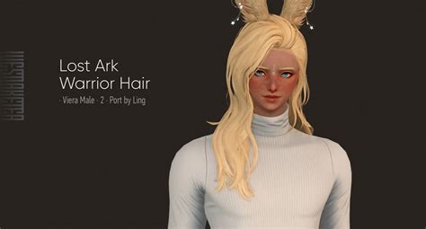 Lost Ark Warrior Hair Hair For M Elezen 9 And M Viera 2 Highlights