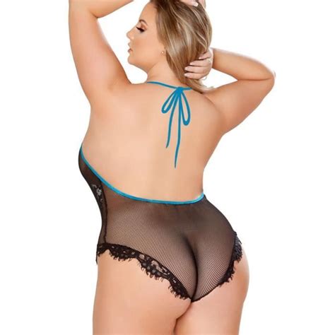 Femmes Grande Taille Soutien Gorge Dentelle Lingerie Sexy Body Siamesed