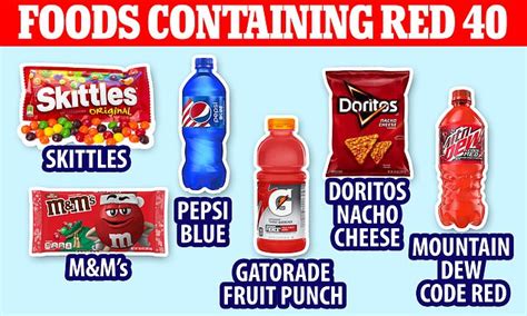 Red 40 A Food Dye Found In Snacks Like Pepsi And Doritos Can Trigger