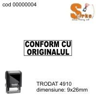 Stampila CONFORM CU ORIGINALUL TRODAT 4910