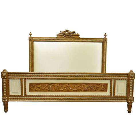 Ralph Lauren Home French Louis Xvi Style Carved Giltwood King Size Bed