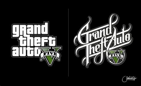 Gta Logo Facelift By Martin Schmetzer Via Behance Gta Typography