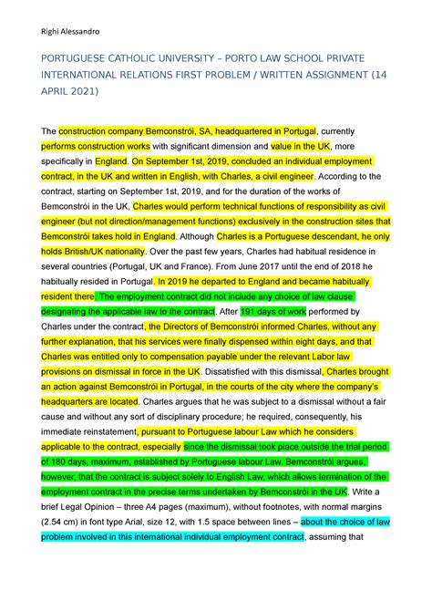 INFO PER Esame - Info for exam art 8 - PORTUGUESE CATHOLIC UNIVERSITY
