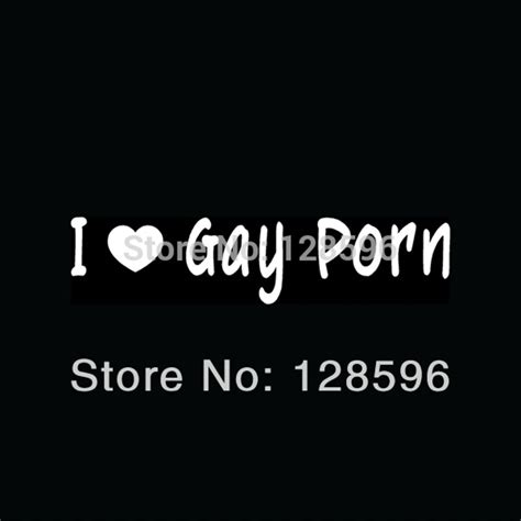 Buy Hotmeini I Love Gay Porn Sticker Prank Funny Vinyl