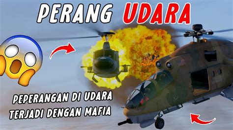 Aksi Epic Terjadi Peperangan Helikopter Melawan Mafia Gta