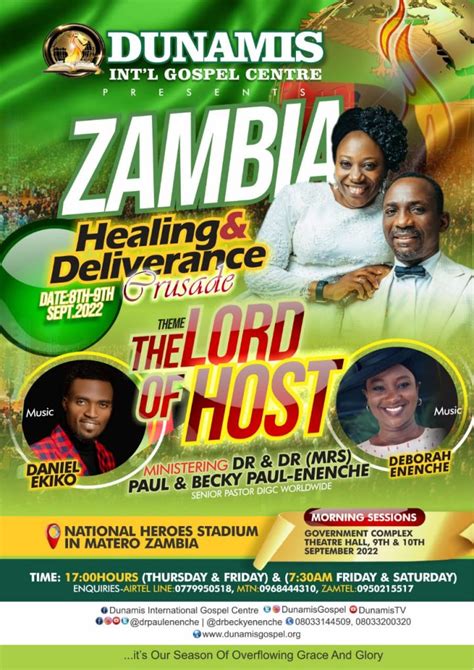 Dunamis Zambia Healing And Deliverance Crusade Day Two Watch Now