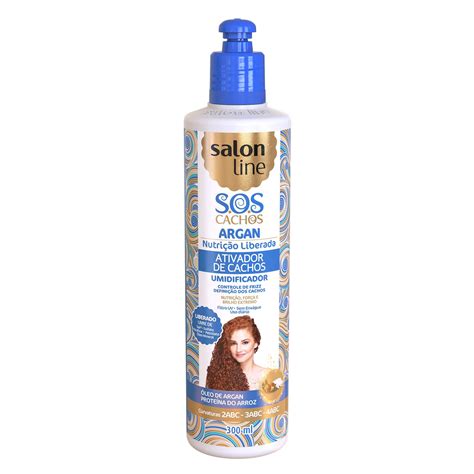 Ativador De Cachos S O S Cachos Argan Salon Line Ml