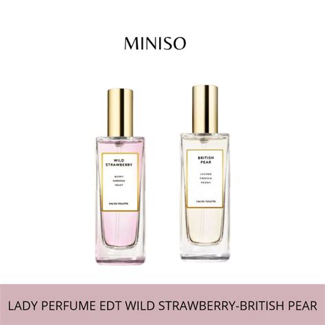 Jual Miniso Original Wild Strawberry British Pear Parfum Lady Miniso