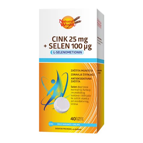 Cink 25 mg Selen 100 µg