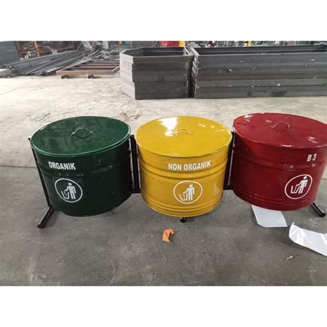 Jual Jual Tempat Sampah Drum Gandeng Organik Anorganik B Kg