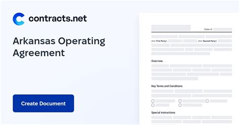 Arkansas Llc Operating Agreement Template Pdf