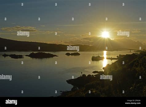 Isle of Skye Bridge at sunset Stock Photo - Alamy