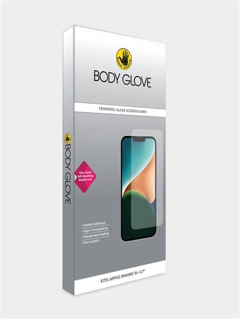 Body Glove Tempered Glass Screen Protector Apple Iphone 15 Plus