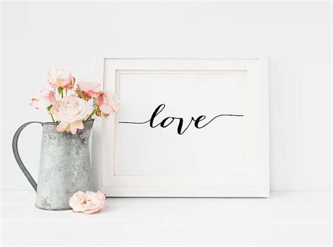 Printable Art LOVE Wedding Sign Poster