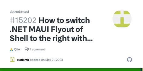 How To Switch NET MAUI Flyout Of Shell To The Right With FlowDirection