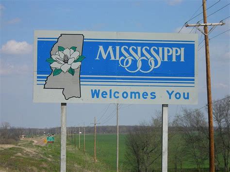 Welcome Signs For Mississippi Road Trip Camping