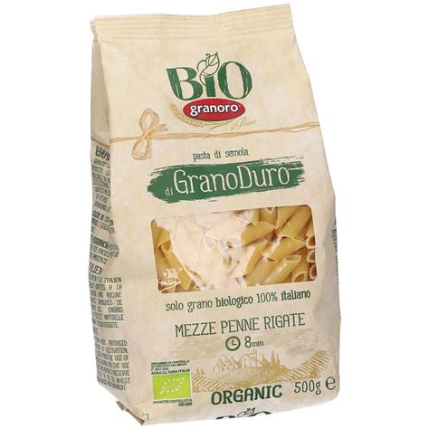 Mezze Penne Rigate Granoro Bio 500 G Redcare