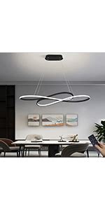 Wersvg Led Pendant Lights Dining Table Modern Black Pendant Lamp Height