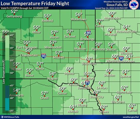 Sioux Falls Weather Map