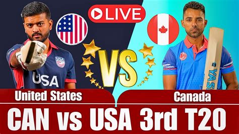 USA Vs CAN 3rd T20 Highlights United States Vs Canada Live Cricket