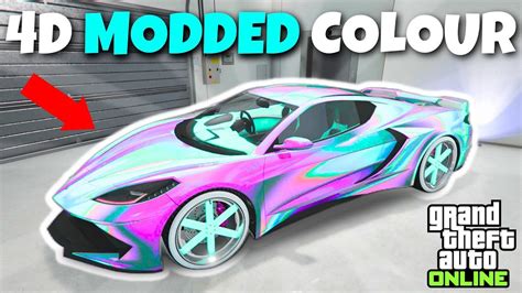 EASY 4D MODDED PAINTJOB ON ANY CAR IN GTA 5 ONLINE Modded Crew