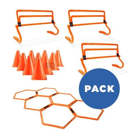 Kit De Entrenamiento Vallas Grid Hexagonal Conos Sd Med