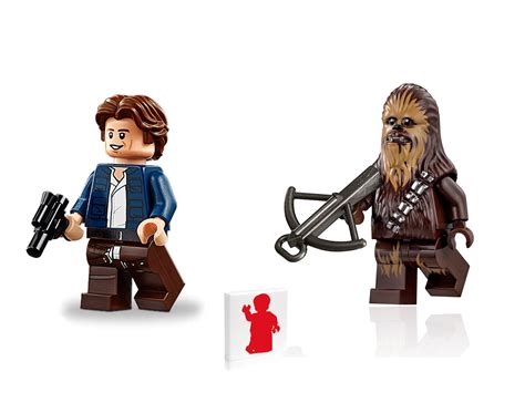 LEGO Star Wars Minifigure Combo - Han Solo & Chewbacca with Weapons (20th Anniversary Edition ...