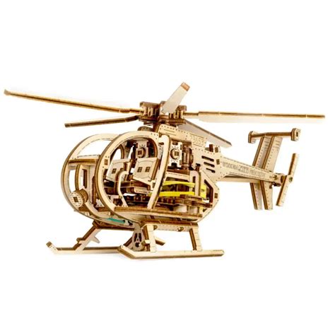 3D Wooden Helicopter Puzzle - Helicopter | Wooden.City