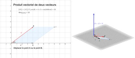 Produit Vectoriel De Deux Vecteurs Geogebra