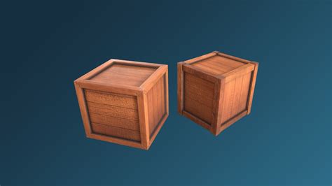 3d модель Stylized Low Poly Crates Turbosquid 2064621