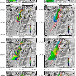 The Predicted Insar Deformation Using The Faulting Model Shown In