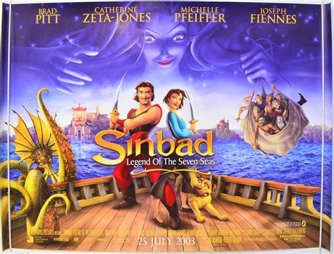 Sinbad Legend Of The Seven Seas Original Cinema Movie Poster From