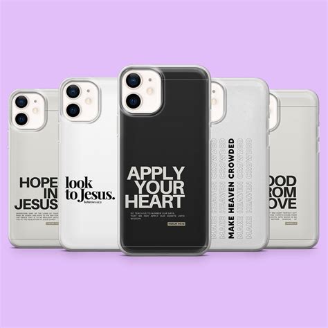 Christian Phone Case Bible Verse Jesus Cover For IPhone 16pro Max 15