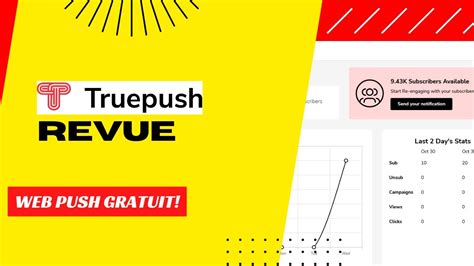 Avis Truepush Service De Notification Web Push Gratuit YouTube